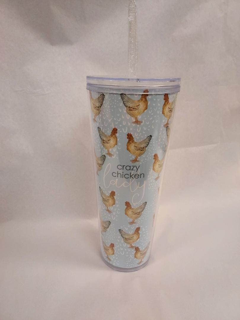 Crazy Chicken Lady Tumbler