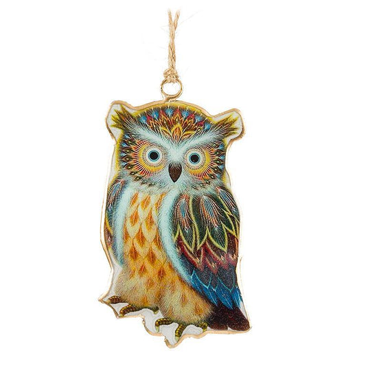 SM COLORFUL OWL Ornament
