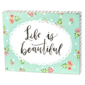 Box Sign - Life Is Beautiful