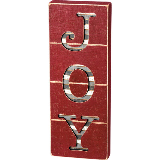 Joy Slat Box Sign
