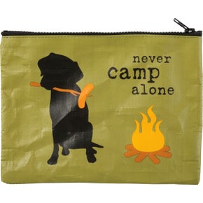 *Never Camp Alone Zipper Pouch