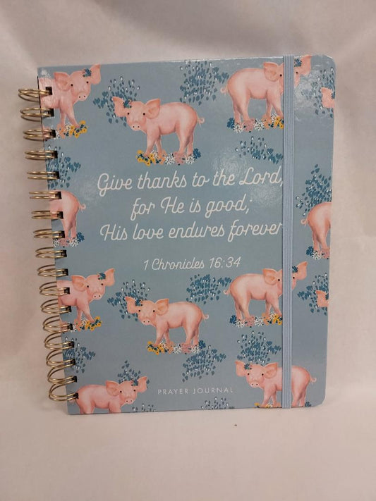 Petunia Pig Spiral Journal