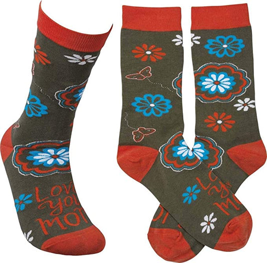 Love You Mom Socks