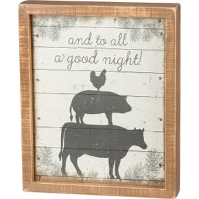 A GOOD NIGHT INSET BOX SIGN