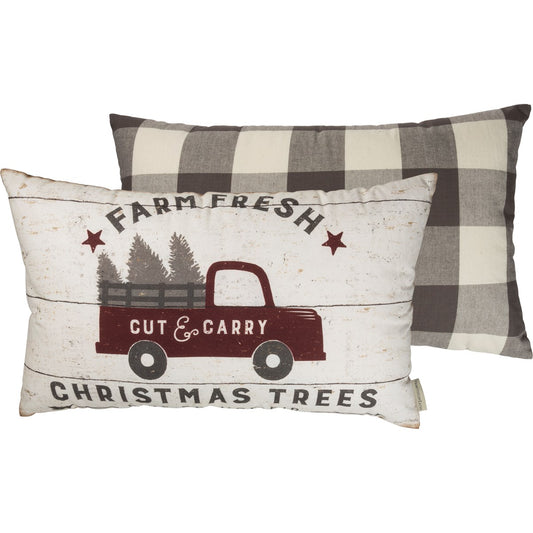 CHRISTMAS TRUCK PILLOW