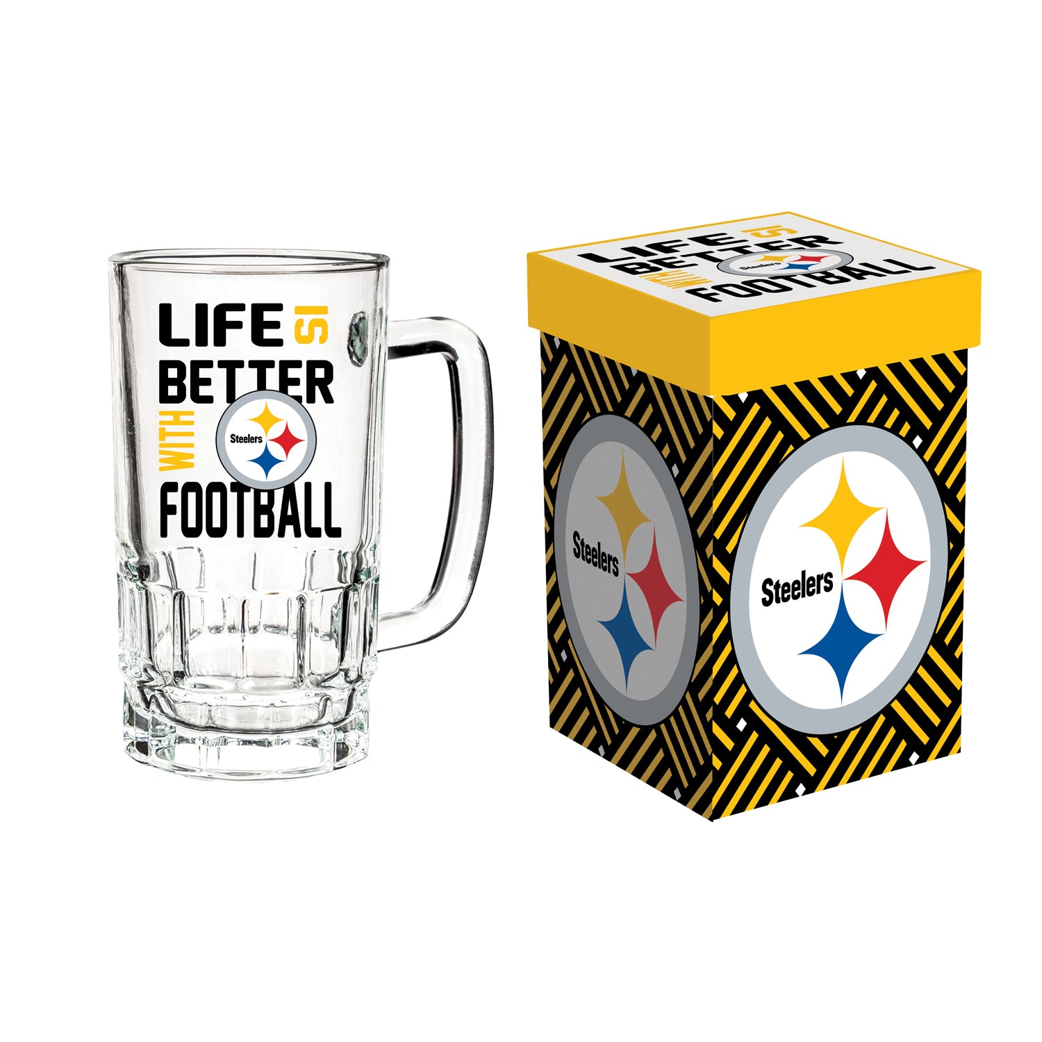 Pittsburgh Steelers Glass Tankard
