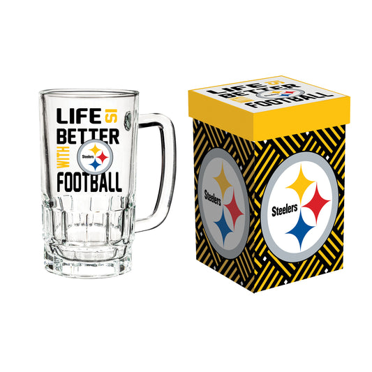 Pittsburgh Steelers Glass Tankard