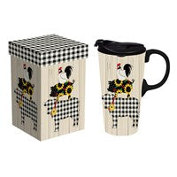 Chicken Pig Cow Travel Mug w/Box