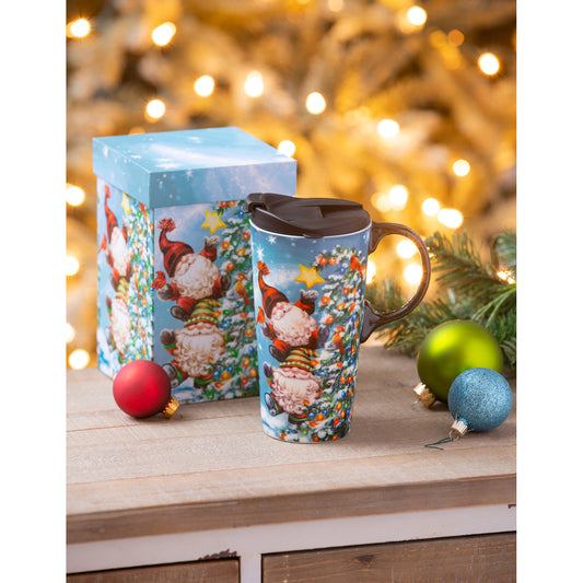TRIMMING THE TREE Travel Mug