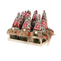 Winter 8" Fabric Gnome Ornament