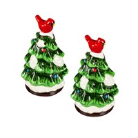 Tree With Cardinal S/P Shakers