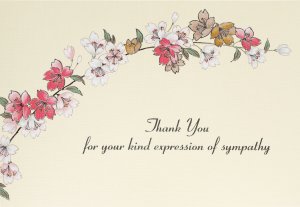 Sympathy Thank You Note Cards