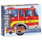 FIRE TRUCK GIANT FLOOR PUZZLE