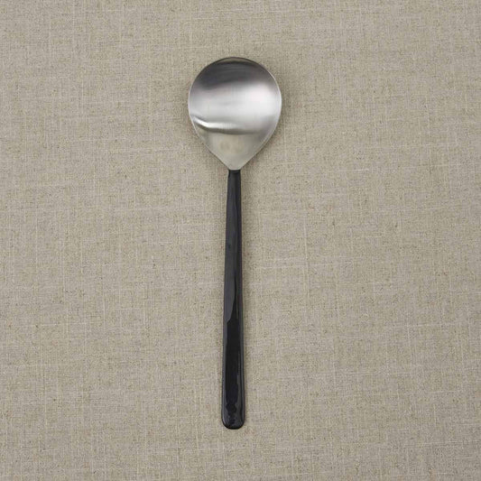 Black Handled Serving Spoon