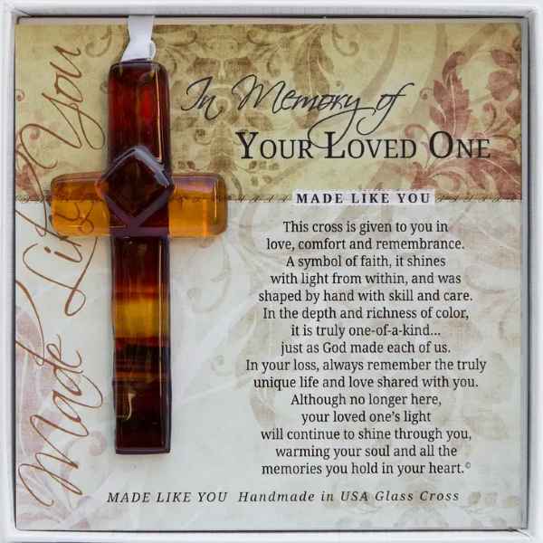Memorial Glass Cross