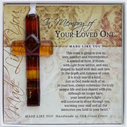 Memorial Glass Cross