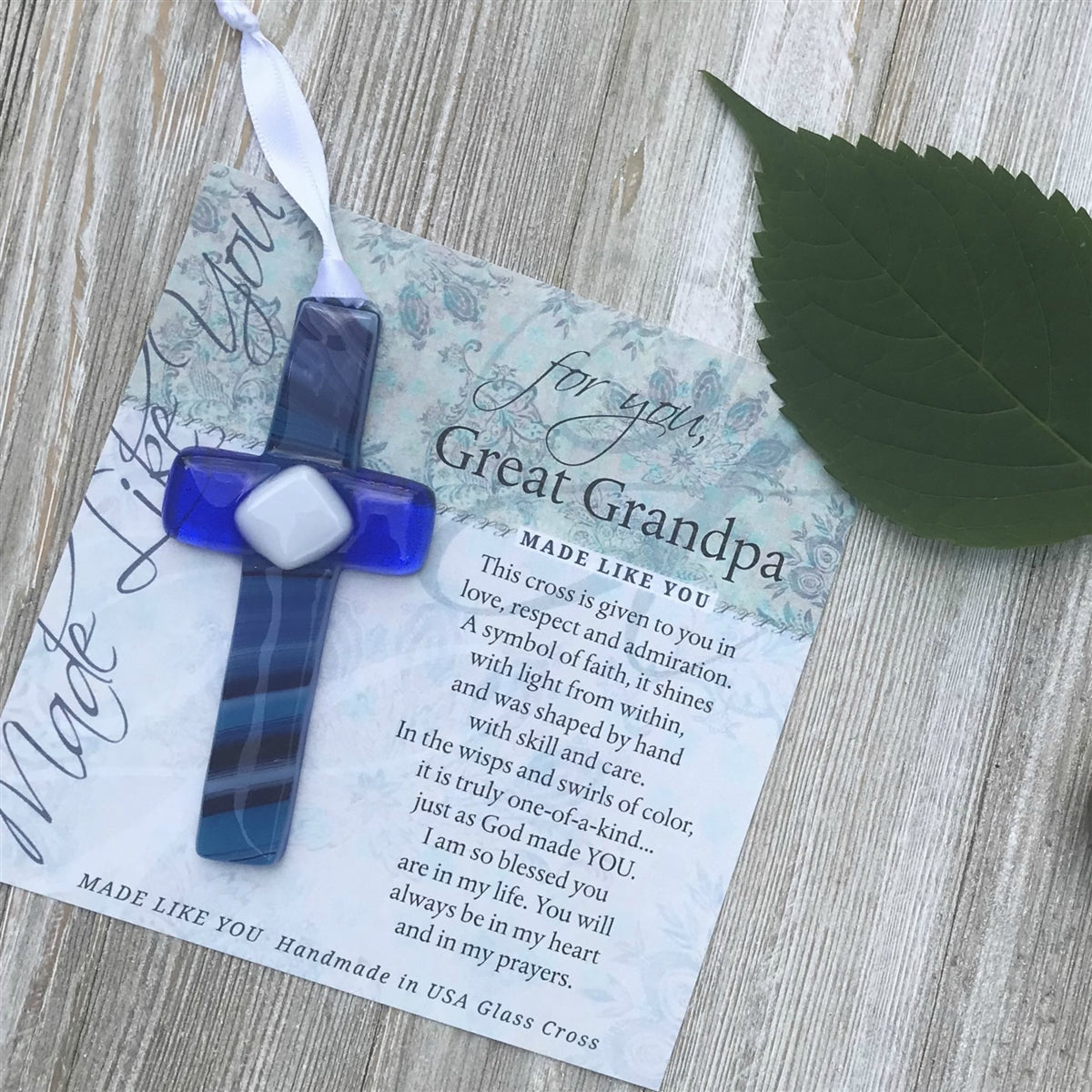 My Great Grandpa Glass Cross
