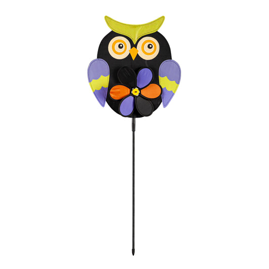 BLCAK Halloween Owl Pinwheel Spinner