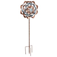 75" Blue & Copper WIND SPINNER