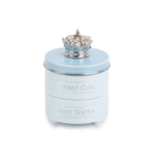 BLUE FIRST TOOTH & CURL KEEPSAKE