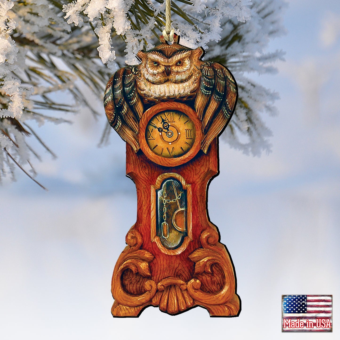 Owl Clock Ornament