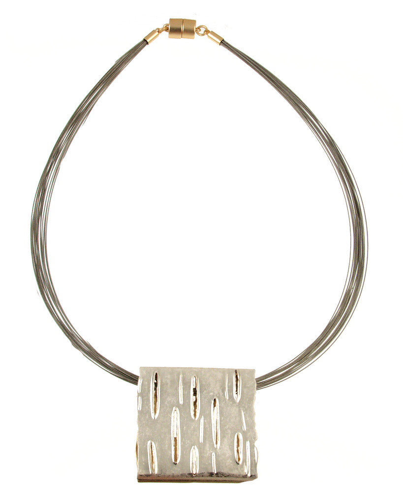 Sand Silver/Matte Gold Necklace