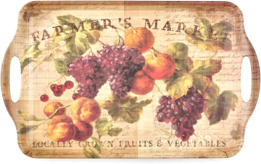 Abundant Fall Large Handled Tray