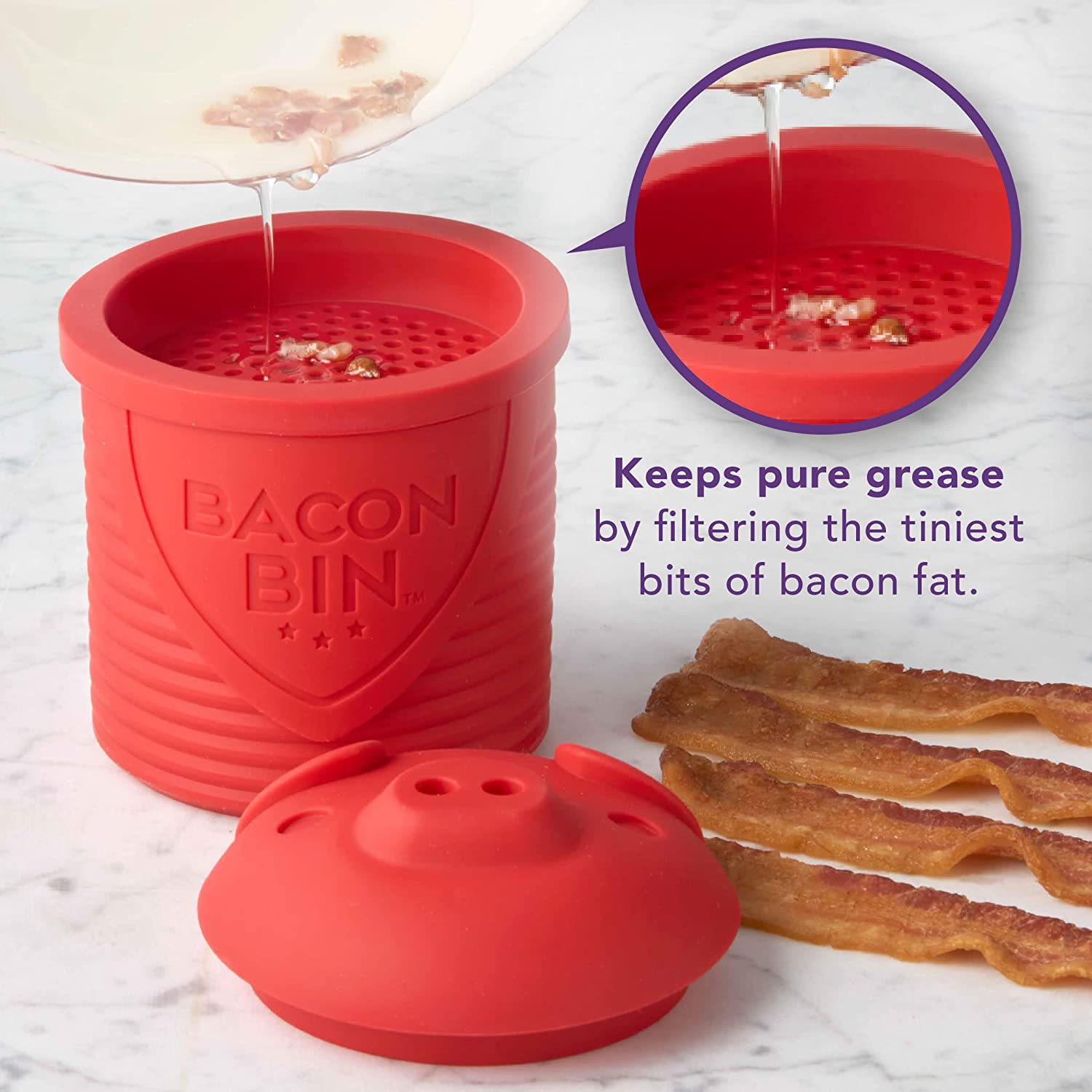 Bacon Bin Grease Holder