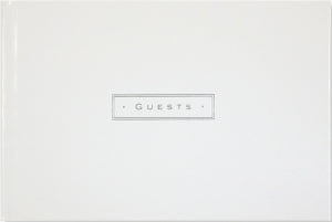 IVORY LEATHER GUEST BOOK