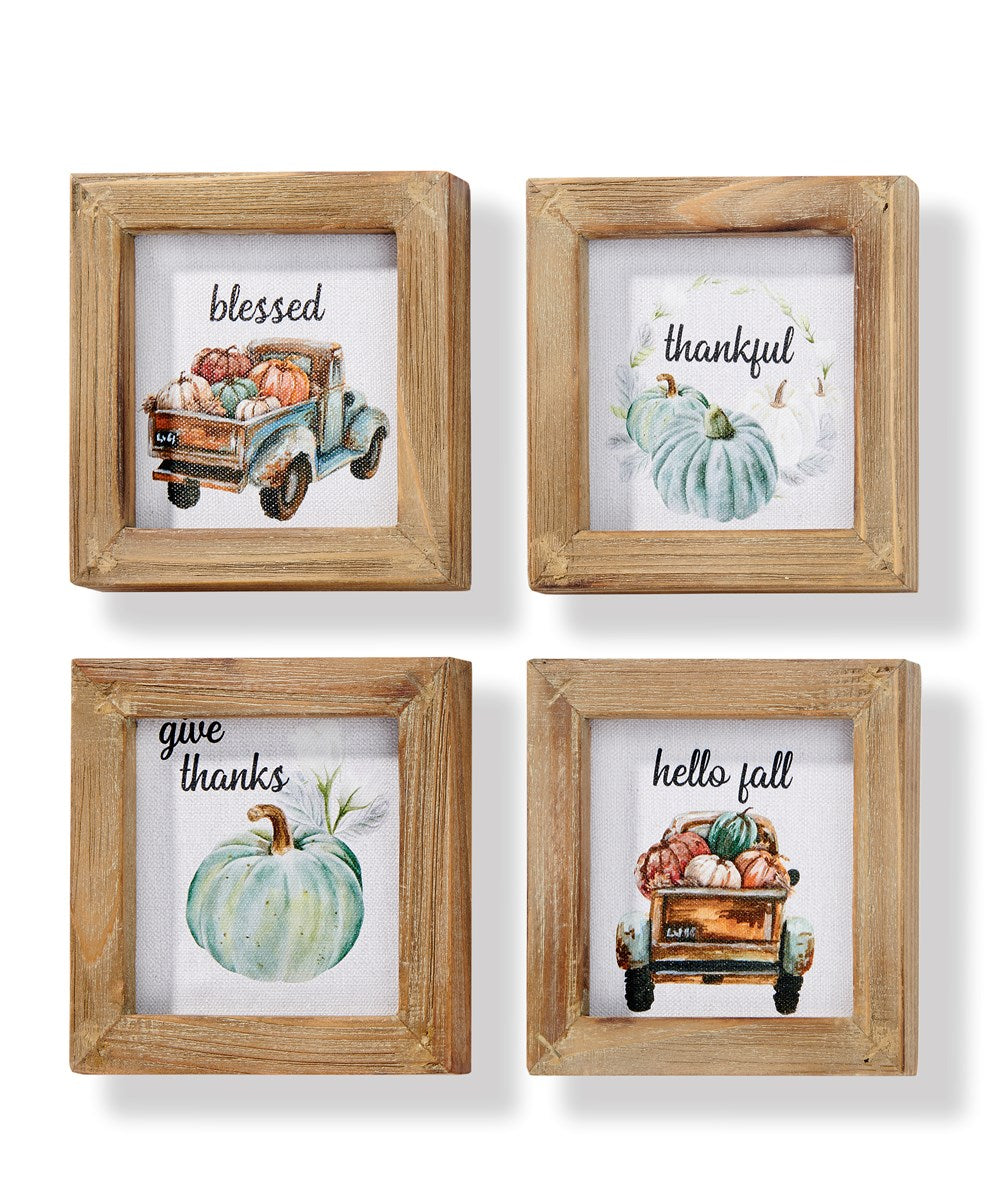 MINI FALL FRAMED CANVAS WALL SIGN