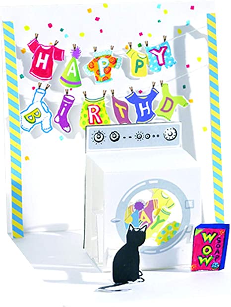 Washing Machine Pop Up Card