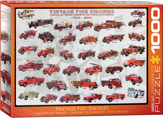 VINTAGE FIRE ENGINES PUZZLE 1000PC