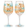 Fish Out Of Water LOLITA WINE GLASS Set 2