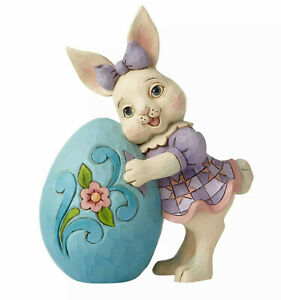 GIRL BUNNY WITH EGG FIGURINE