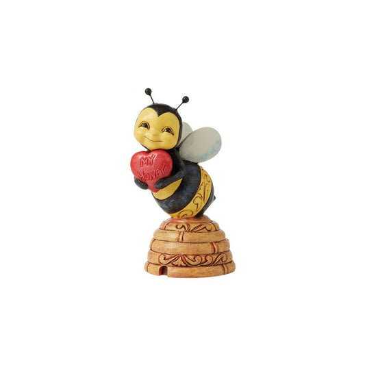 HONEY BEE WITH HEART FIGURINE