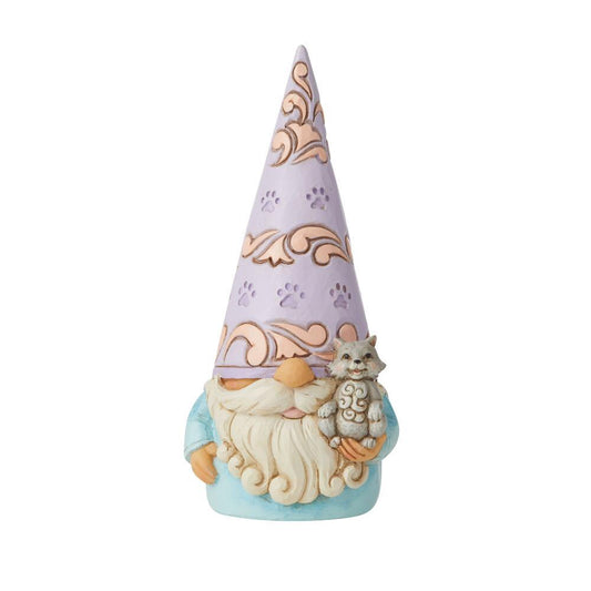 GNOME WITH CAT FIGURINE