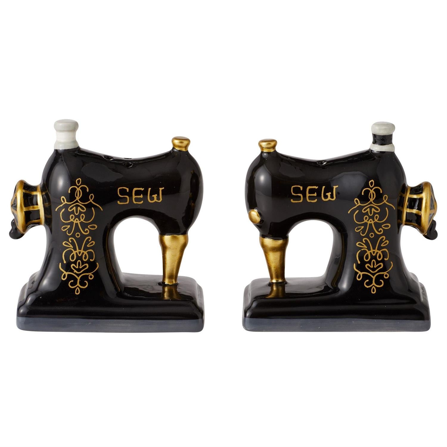 Vintage Sewing Machine Salt and Pepper
