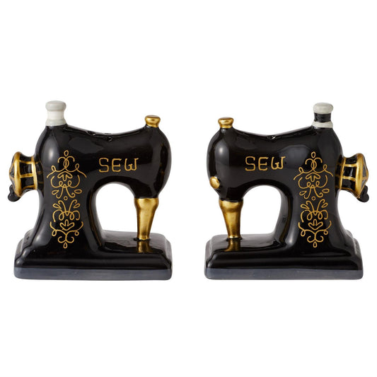 Vintage Sewing Machine Salt and Pepper