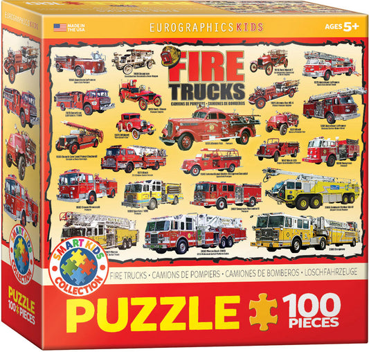 FIRE TRUCKS PUZZLE 100PC