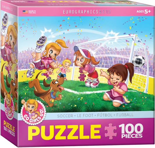 Go girls S0CCER 100PC PUZZLE