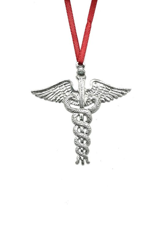 CADUCEUS PEWTER ORNAMENT