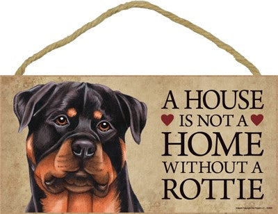 ROTTWEILER A HOUSE IS PLAQUE