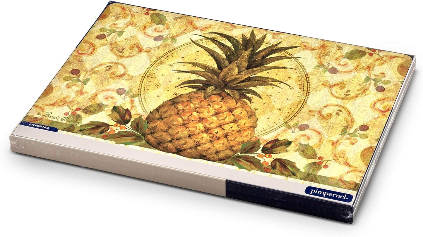 Golden Pineapple 4 Placemats