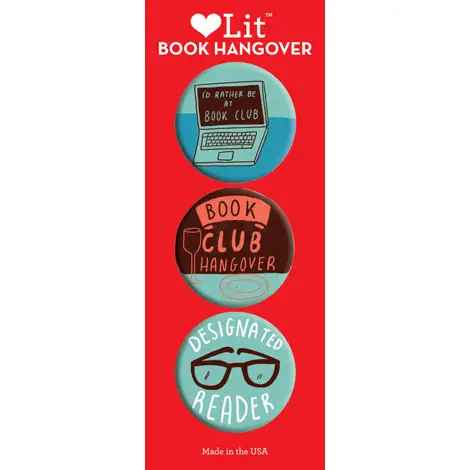 Book Hangover 3 Button Pack