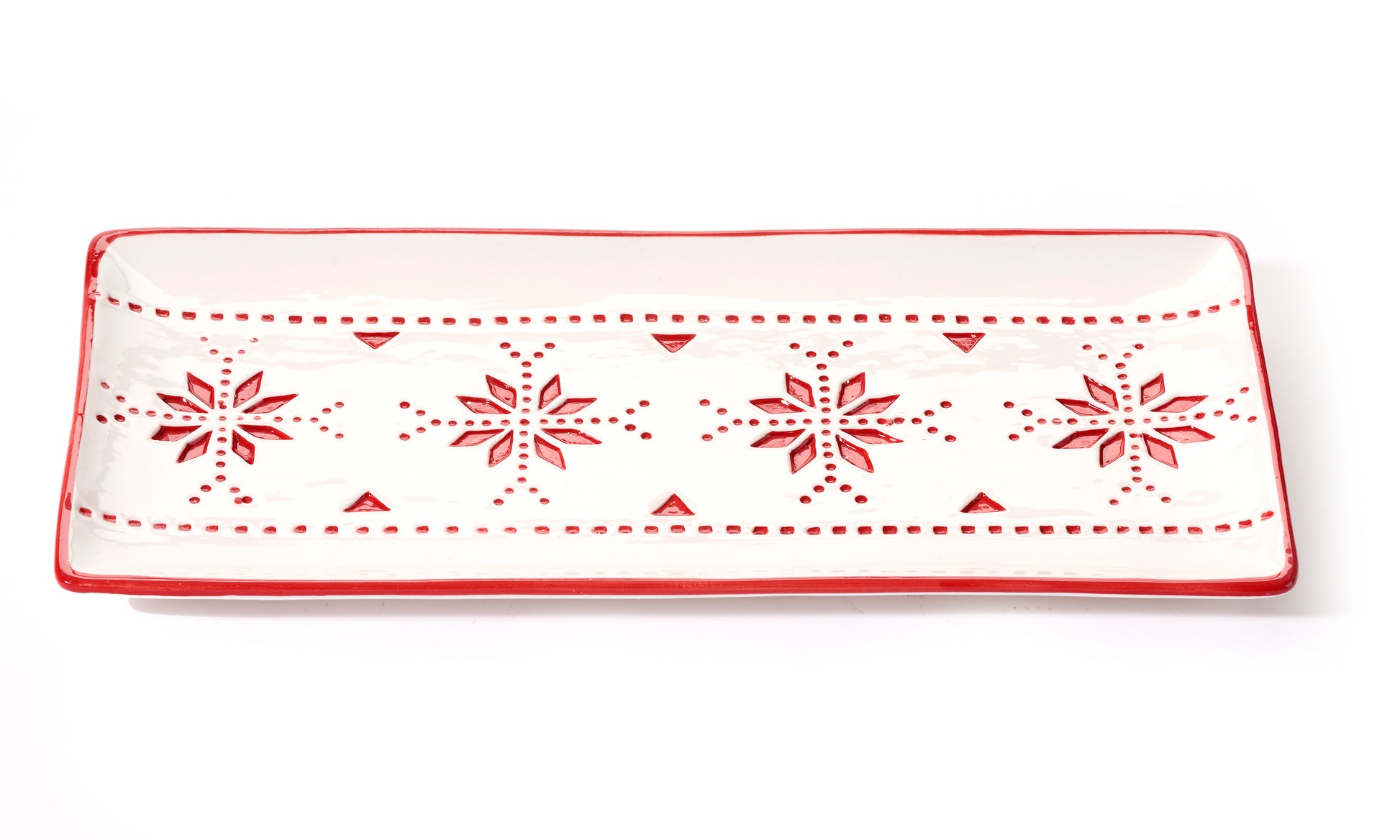 Nordic Snowflake Rectangular Plate