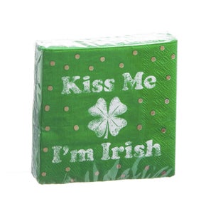 Kiss Me I Am Irish 40CT Cocktail Napkin