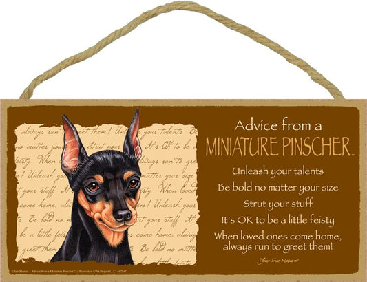 ADVICE FROM A MIN PIN SIGN