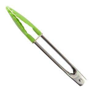 7" Green Serving Tongs