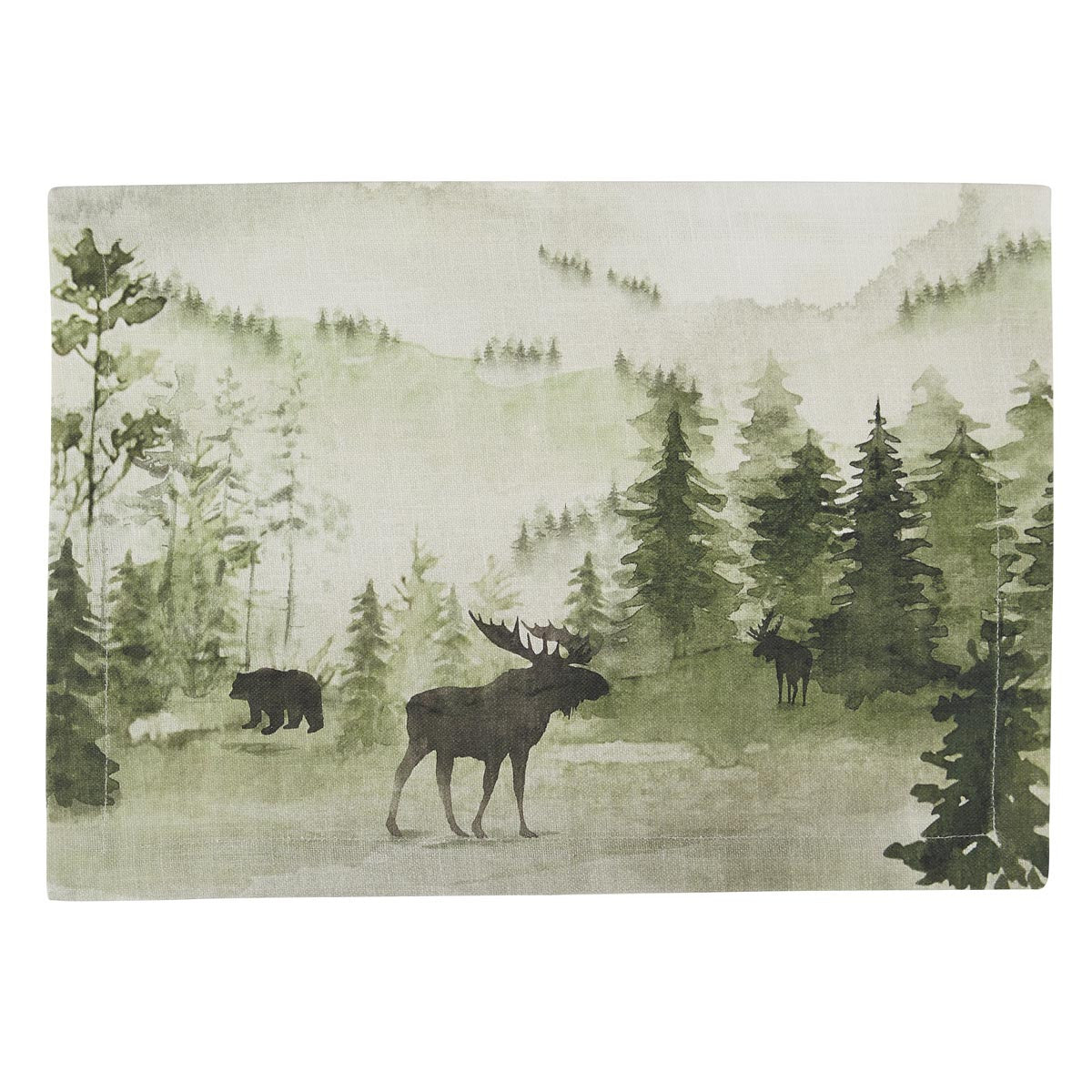 Placemat Watercolor Wildlife 13X19