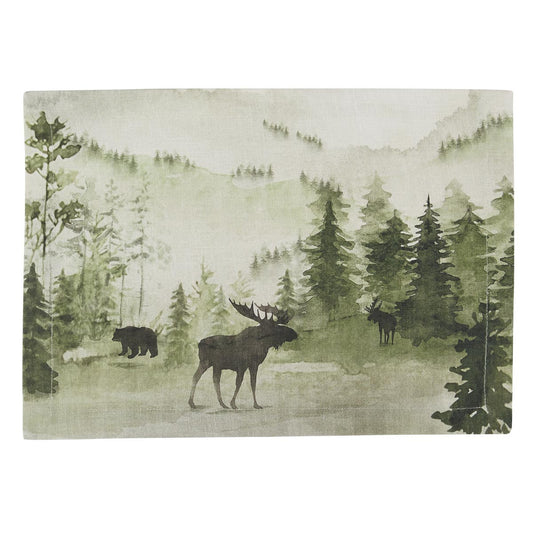Placemat Watercolor Wildlife 13X19